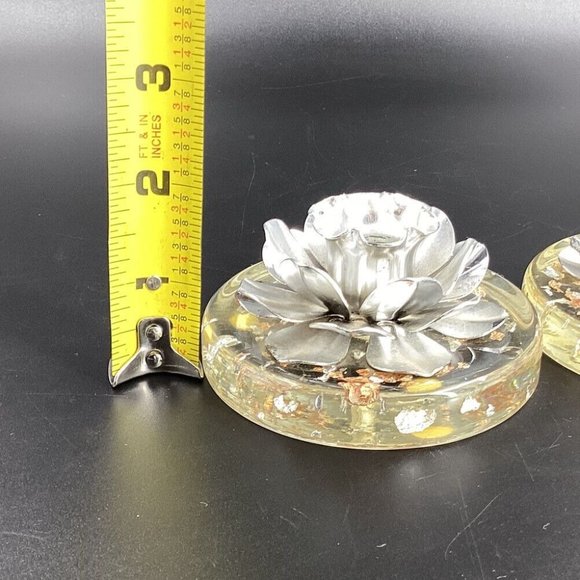 D.H. Lindberg Company Accents Vintage Set Of 2 Mcm Clear Lucite